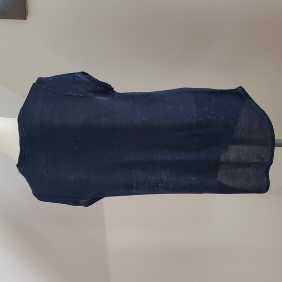 "The Who" Lucky Brand long top t-shirt, soft Heather blue, size M - Picture 8 of 12